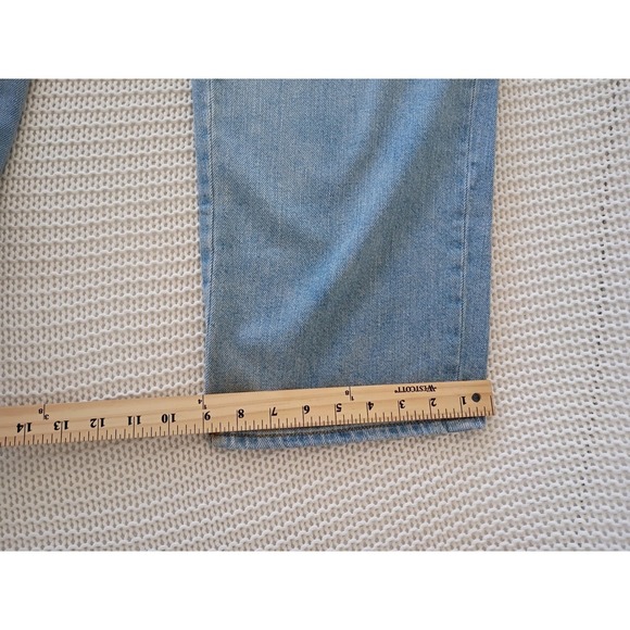 Universal Thread Relaxed Baggy 100% Cotton Straight Jeans 26 27 Light Distressed - Picture 10 of 16